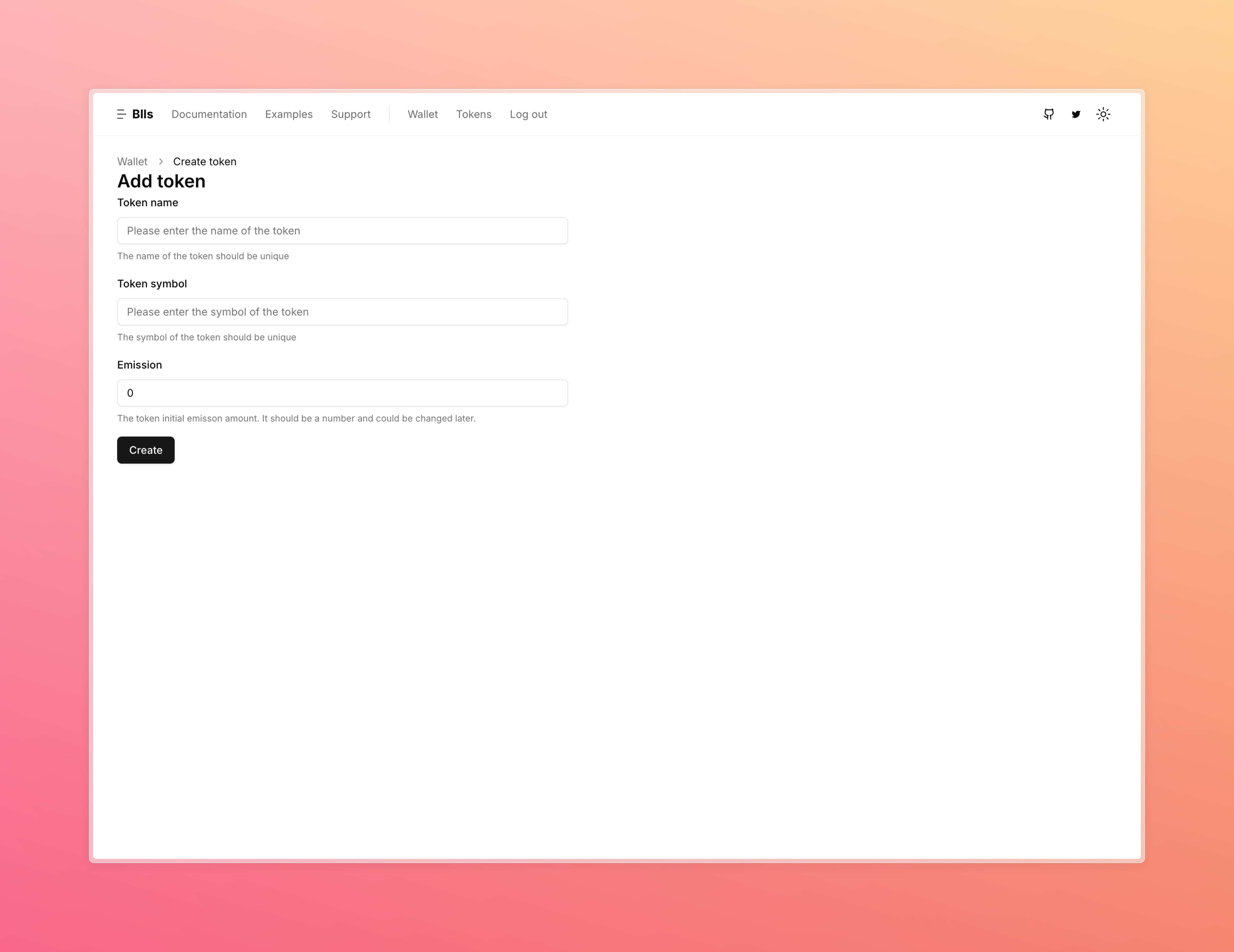 Issue your token